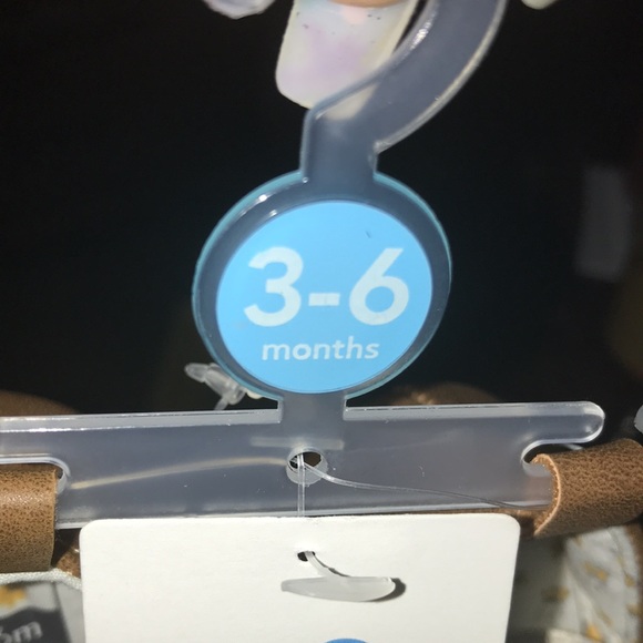 CARTER’S Baby Girl 3-6m Brwn Dress Shoe-Butterfly - Picture 8 of 12